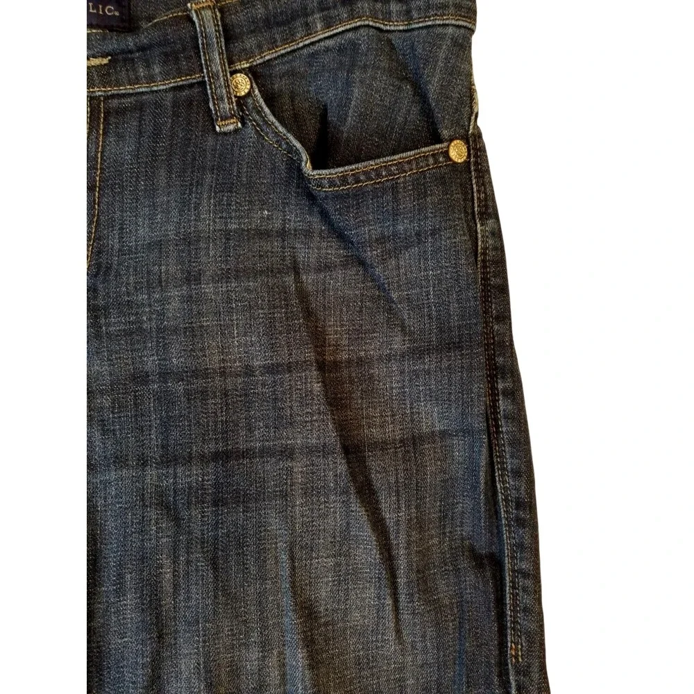 Rock & Republic Women's Dark Blue Embroidered Pocket Bootcut Jeans